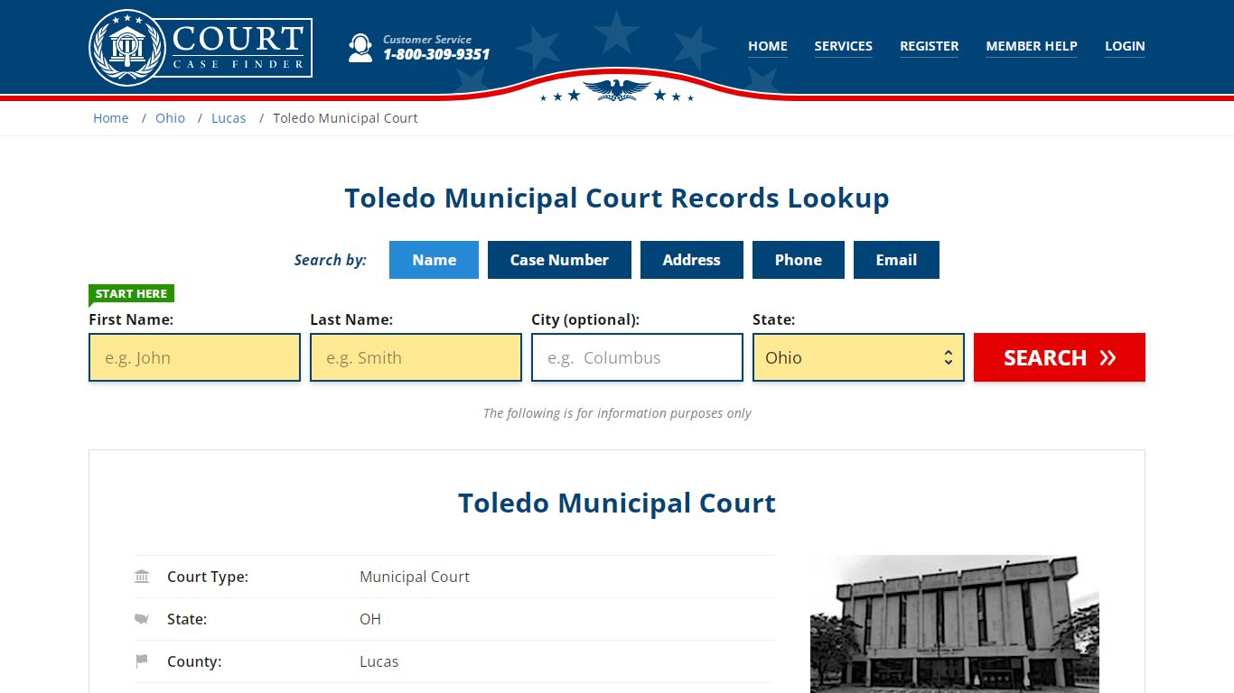 Toledo Municipal Court Records | Toledo, Lucas County, OH Court Case Lookup